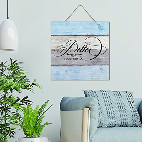 Plaque murale moderne en bois pour célébrer l'amour au bureau et à la maison