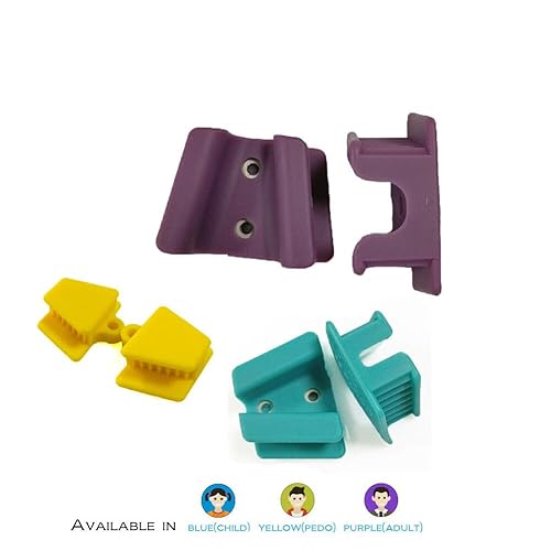 Miniatura 6 de Bloques de mordida de silicona dental, 2 unidades de bloques de mordida de apoyo dental (pequeño)