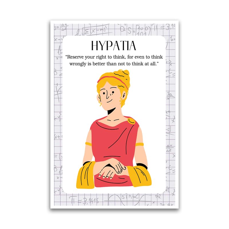 Hypatia Quote Poster - Philosopher Quotes For Education And Inspiration - 12 x 18 Inch Premium Gloss Poster - Classroom Educational Decoration Poster - Made in USA - FHJP0116