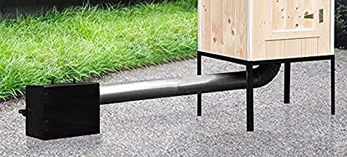 TOHOS Giardino Forno per affumicatura, Steel, 64 x 54 x 43 cm