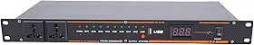 Condicionador Sequenciador de Energia de 10 Saídas, Regulador de Tensão de Display Digital Profissional, Regulador de Controle Liga/desliga Sequencial, Ideal para Equipamentos de Som (Plugue