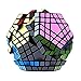 Hann Megaminx Pyraminx Speed Cube 2x2 3x3 Kilominx Megaminx Pyramid Dodecahedron Black Magic Cube Puzzle Games Twist Fidget Toys (5x5 Megaminx Black)