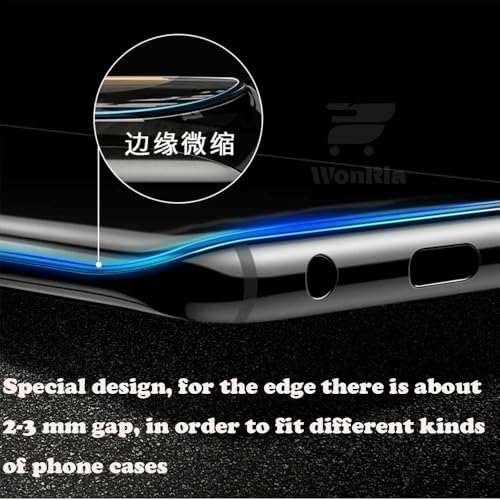 Image of WonRia 1 Pack - Premium Matte UV Tempered Glass For Reno 13 Pro 5G Curved Screen Protecor Guard Fingerprint Compatible Edge to Edge - Installation Kit