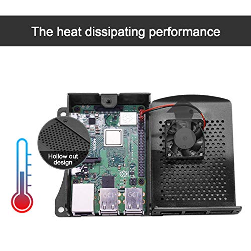 Makerfocus Raspberry Pi Case With Fan, Raspberry Pi 3B+ Aluminum Alloy Case With Heatsink And Screw Driver For Rpi 3B+, Rpi 3/2, Rpi B #TOP6