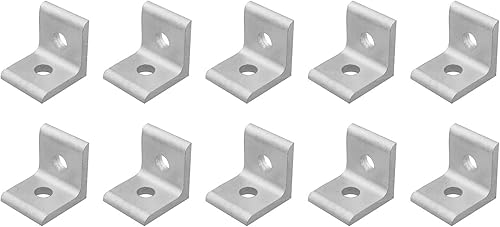 10 unids 2020 perfil de extrusión de aluminio dentro del soporte de esquina conector de ángulo recto