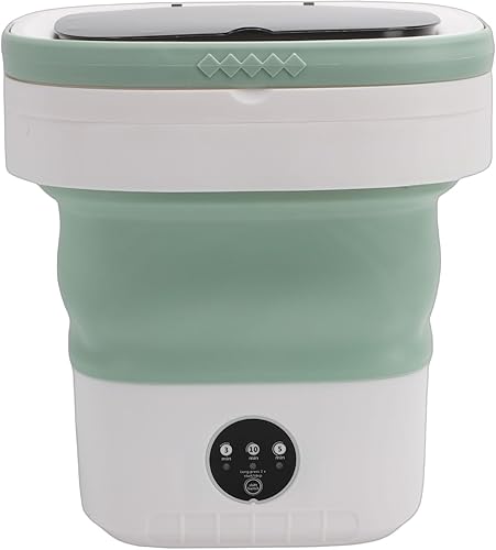Miniatura 2 de Yosoo Lavadora portátil Mini lavadora plegable sin escobillas Motor 14L Limpieza profunda de gran capacidad para ropa interior Ropa de bebé Verde