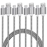 USB Type C Cable, SCHITEC 4Pack[1ft 3ft 6ft 10ft] USB C to USB A Nylon Braided Micro USB C Charger Cable for Samsung Galaxy S9 S8 S8+ Note 8, LG G5 G6 V30 V20 Google Pixel Nexus 5 X 6P Macbook(4PACK)