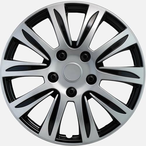 Image of LYDS GTP Silver Universal 16 inch Premium ABS Hubcap Wheel Cover Replacement Set of 4 - EWC-16S-B
