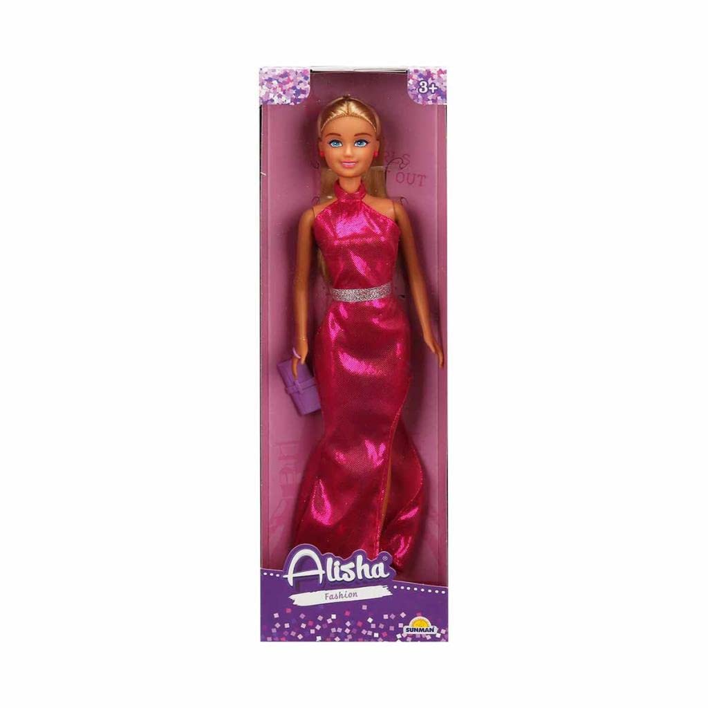 Sunman 3394 SUN-RST-SIS-Minik Alisha Gece Elbiseli Bebek Set 2Asortili -