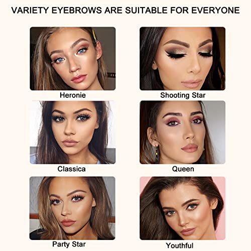 Eyebrow Stamp Stencil Kit And Brow Stamp Shaping Kit-Long Lasting Eyebrow Stamp Waterproof,Eyebrow Stamp Tool Kit With 10 Styles Reusable Eyebrow Stencils(Dark Brown) #TOP5