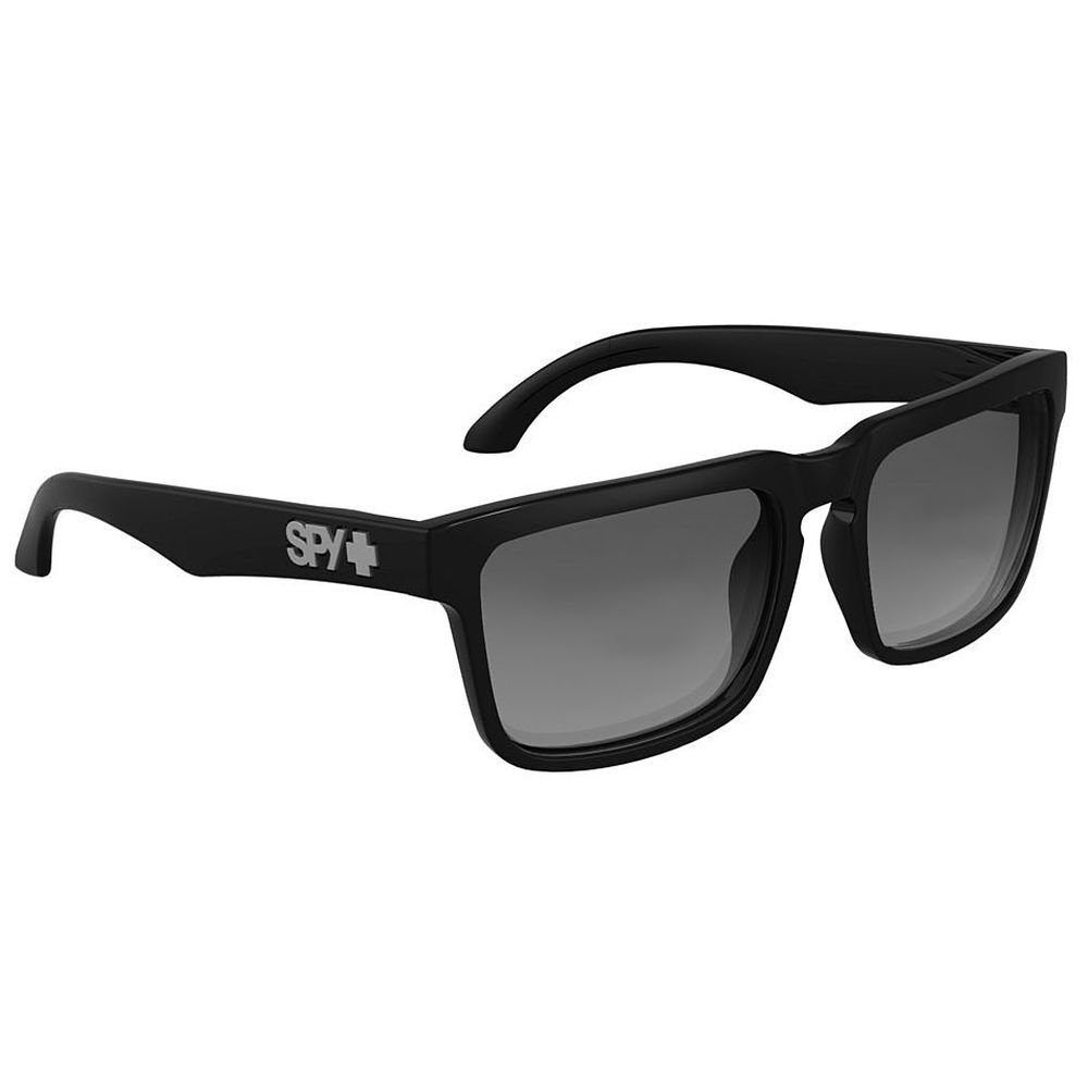 Spy Optic Helm Sunglasses Gloss Black w/Grey Green Lens + Sticker