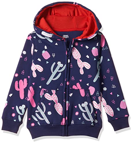 Image of Amazon Brand - Jam & Honey Girl's Cotton Winter Regular Fit Hooded Sweatshirt