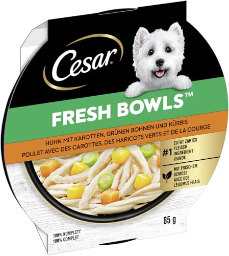 Cesar Schale mit Huhn, Karotte und Bohnen in Soße 2 x 5 x 85 g