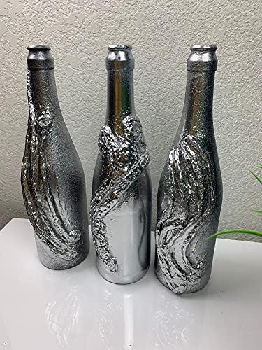 Artisan Silver Decorative Bottle Collection – Elegance for Every Occasion - Image 2