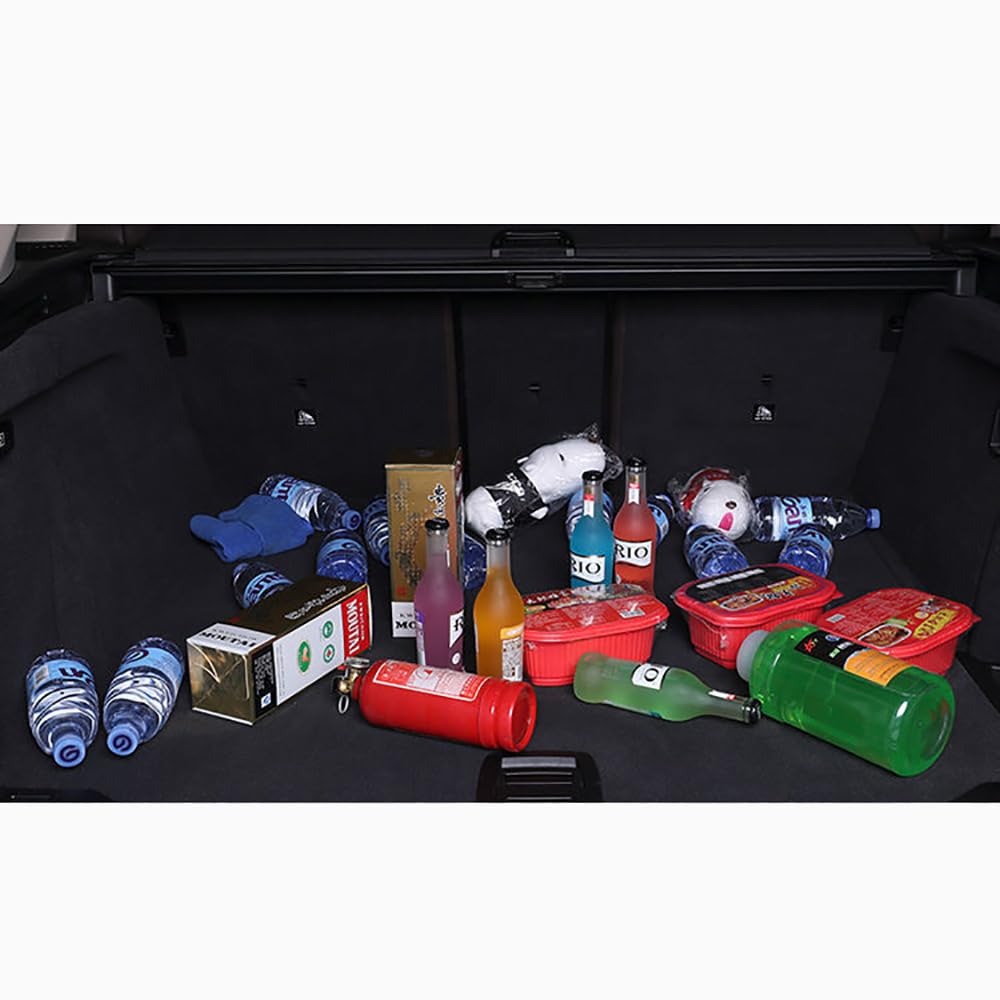 NURCIX Auto Bagagliaio Pieghevole Cuoio Organizer, per Mercedes-Benz Mercedes-EQ R-Class S-Class SL SLK V-Class AMG Fondo Antiscivolo Car Tronco Vani e contenitori,B/Black Black-S