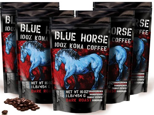 Farm-direct: 100% Kona Coffee, Dark Roast, Whole Beans, 5 Lbs