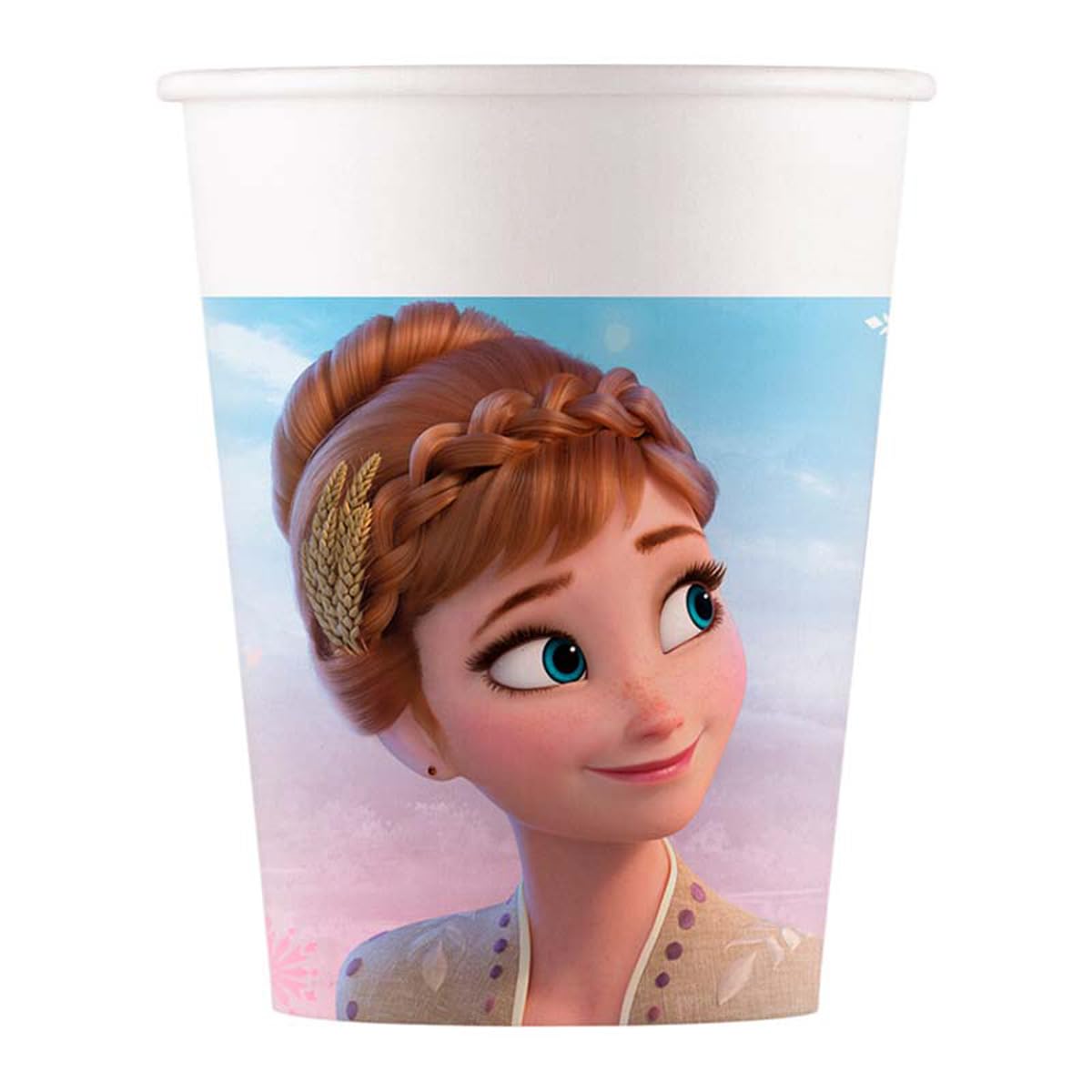Procos Multicoloured 93839 93839 Frozen 2 Wind Spirit, 200 Ml, Pack Of 8, Fsc Disposable Cups, Paper Cups, Birthday, Theme Party, Multi-Colour