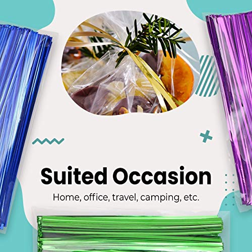 1200pcs 4” Metallic Twist Ties - Image 3