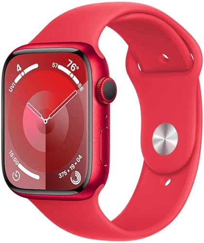 Miniatura 13 de Apple Watch Series 9 con GPS, caja de aluminio medianoche de 1.61 pulgadas (41mm) con correa deportiva medianoche, M/L (renovado) Caja de aluminio