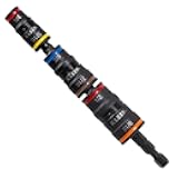 Klein Tools 32933 Klein Tools 32933 Impact Driver, SAE 7-in-1 Impact Rated Socket Set, 3 Flip Sockets with 6 Hex Driver Sizes and 1/4-Inch Bit Holder, 5-Inch Shaft