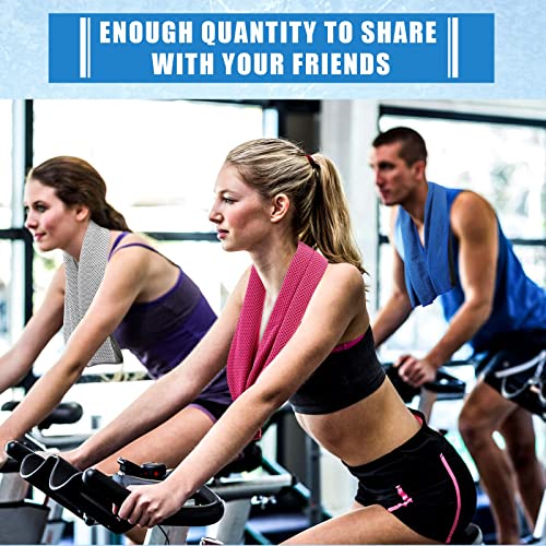 Redbaker 500 Pieces 32" L X 12" W Cooling Towels Bulk Sweat Towels Cooling Towels For Neck And Face Football Towels Gym Towels For Gym Yoga Golf Workout Beach Quick Cool Down Accessories #TOP5