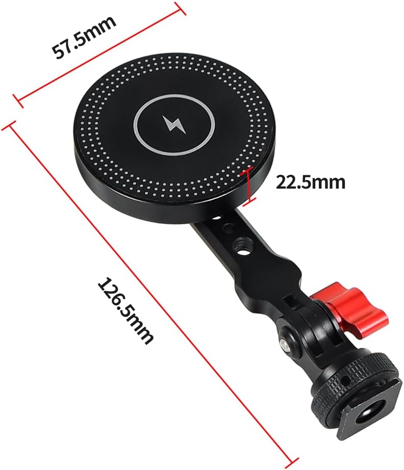 Magnetic Wireless Charger Mobile Phone Holder Stand Tripod Adapter Mount for Magnet Bracket (Charger Combo) image 5
