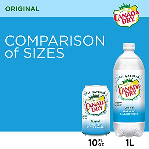 Canada Dry Original Sparkling Seltzer Water, 12 Fluid Ounce Can, 8 Count #TOP6