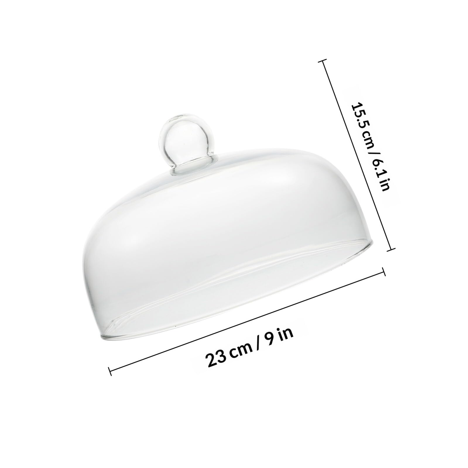 Alipis Kuchenplatte mit Deckel Glas Glas Kuchenhaube mit Frischhaltedeckel und Stabiler Platzierung Transparente Dessertabdeckung für Küche und Party