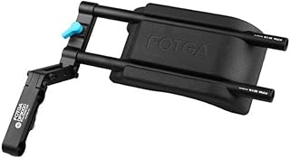 Foto4easy DP3000 Camcorder Shoulder Pad with 2Pcs 15mm Rod and Bracket Support System for All DSLR Cameras,Video Cameras