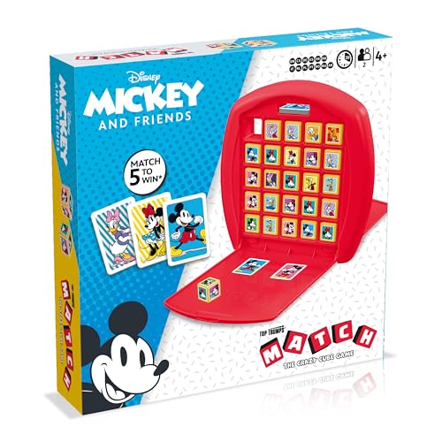 Top Trumps Match Game Mickey Mouse - Family Board Games for Kids and Adults - Matching Game and Memory Game - Fun Two Player Kids Games - Memories and...