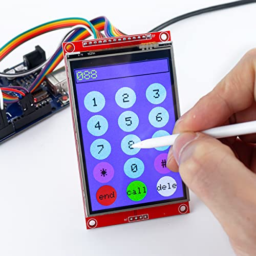 Hosyond 3.5 Inches Tft Lcd Touch Screen Shield Display Module 480X320 Spi Serial Ili9488 With Touch Pen Compatible With Arduino R3/Mega2560 Development Board #TOP3