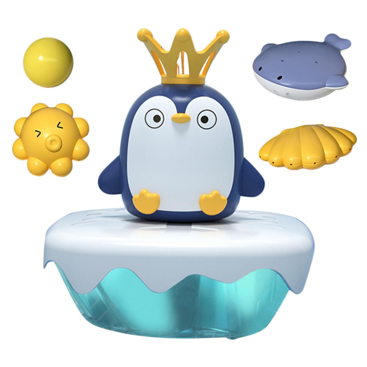 Juguete ABS 1 Juego Rociador Forma de Pingüino para Baño