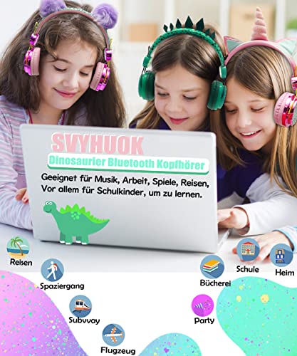 SVYHUOK Casque Dinosaure Bluetooth Audio Enfant avec Oreilles de Chat Casque sans Fil Pliable avec Micro pour Filles… - Les Beatles, Paul McCartney, John Lennon, RIngo Starr, George Harrison SVYHUOK Casque Dinosaure Bluetooth Audio Enfant avec Oreilles de Chat Casque sans Fil Pliable avec Micro pour Filles… – Image 4