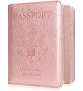 ACdream RFID Blocking Passport Holder Travel Wallet - Premium PU Leather Cover Passport Book with...