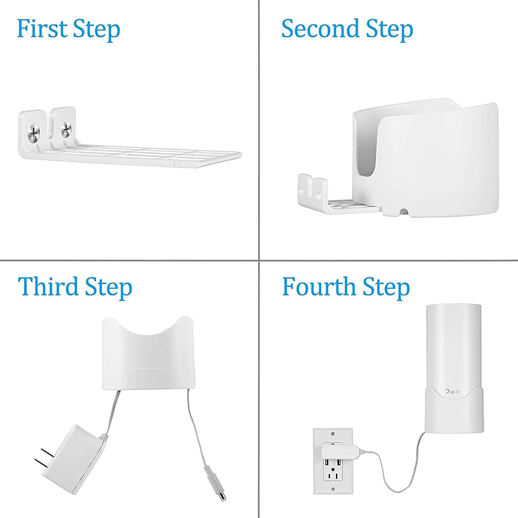 Deco M4 ルーター 省スペース 管理 コンセント マウントホルダー Amazon | 厄介なワイヤーなしのTP-Link Deco M4ルーター用省スペース