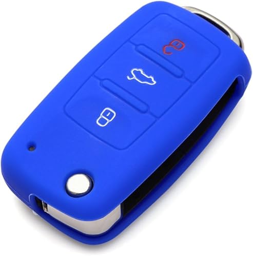 Miniatura 3 de 9 moon Silicone Remote Flip Key FOB Silicone Case Cover for VW Volkswagen New