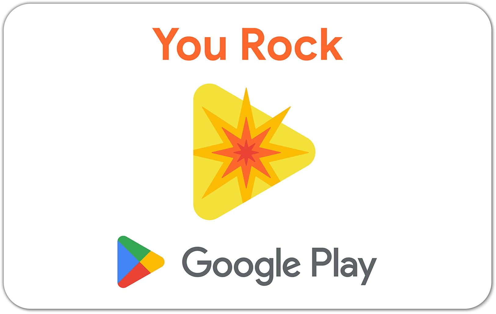 Google Play gift code 25 You Rock