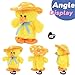 Hopearl Talking Singing Duck Toy Repeats What You Say Walking Duckling Electric Interactive Animated Toy Speaking Plush Buddy Gifts for Toddlers, Yellow, 8''