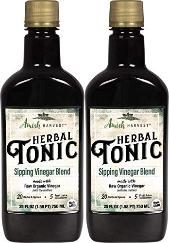 Yoder Naturals Herbal Tonic Herb Infused Apple Cider Vinegar Supplement 25 Fl Oz (2) #TOP22