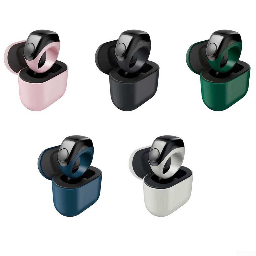 Smart Ring Counter con custodia di ricarica, tre supporti per anelli e promemoria di preghiera basati su app per una routine spirituale coerente (blu)