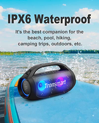Tronsmart Bang SE Bluetooth Lautsprecher mit 3 Lichteffekten, 40W Outdoor Party-Lautsprecher mit IPX6 Wasserdicht, 24h Akku, Bluetooth 5.3 mit Power Bank, Stereo Pairing, für Camping, Pool – Bild 6