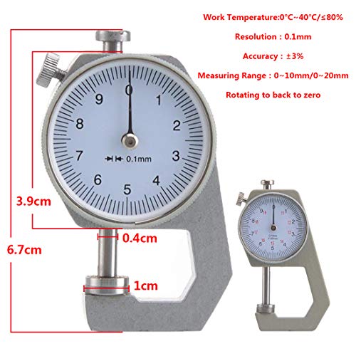 Calibrador digital para medición de espesores 0-10mm miniatura 3