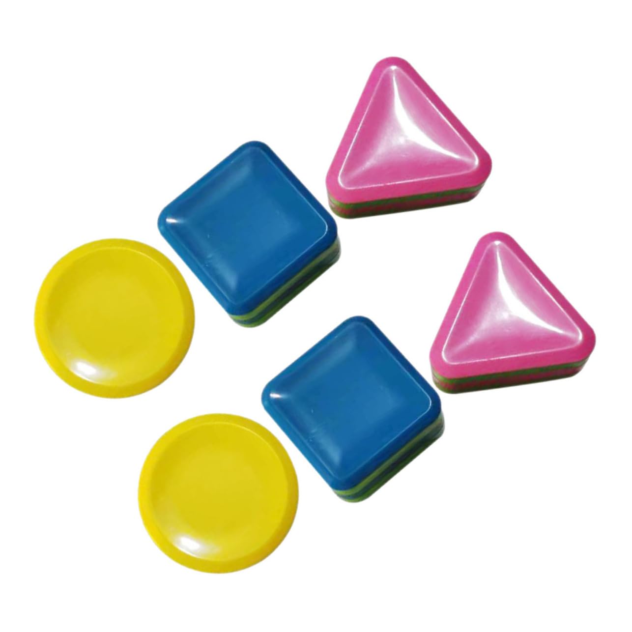 ERINGOGO Educational 6pc Set of Triangle Round Square Rhythm for Boys and Girls Develop Music Skills for Kindergarten Activities