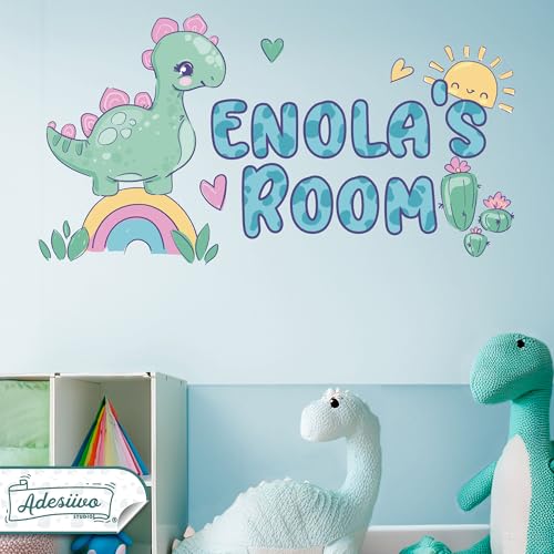 Vinilo Decorativo Dinosaurio Personalizado para Niños miniatura 3