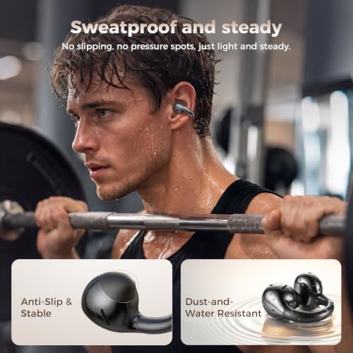 SUPERONE Open Ear Clip-On Earbuds with Air Cushion & Digital LED Display - image 3