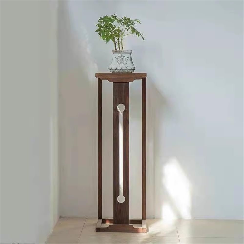 Supporto per piante Portafiori da terra in noce nero, for bonsai interno