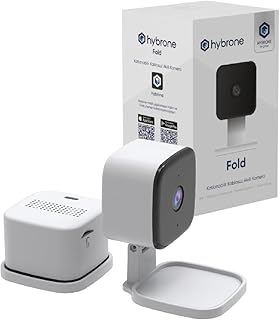 Hybrone Fold Katlanabilir Wi-Fi Akıllı Kamera, İnsan Algılama, Çift Yönlü Sesli Görüşme, Hareket Algılama, Siren Özelliği, Uzaktan Kontrol