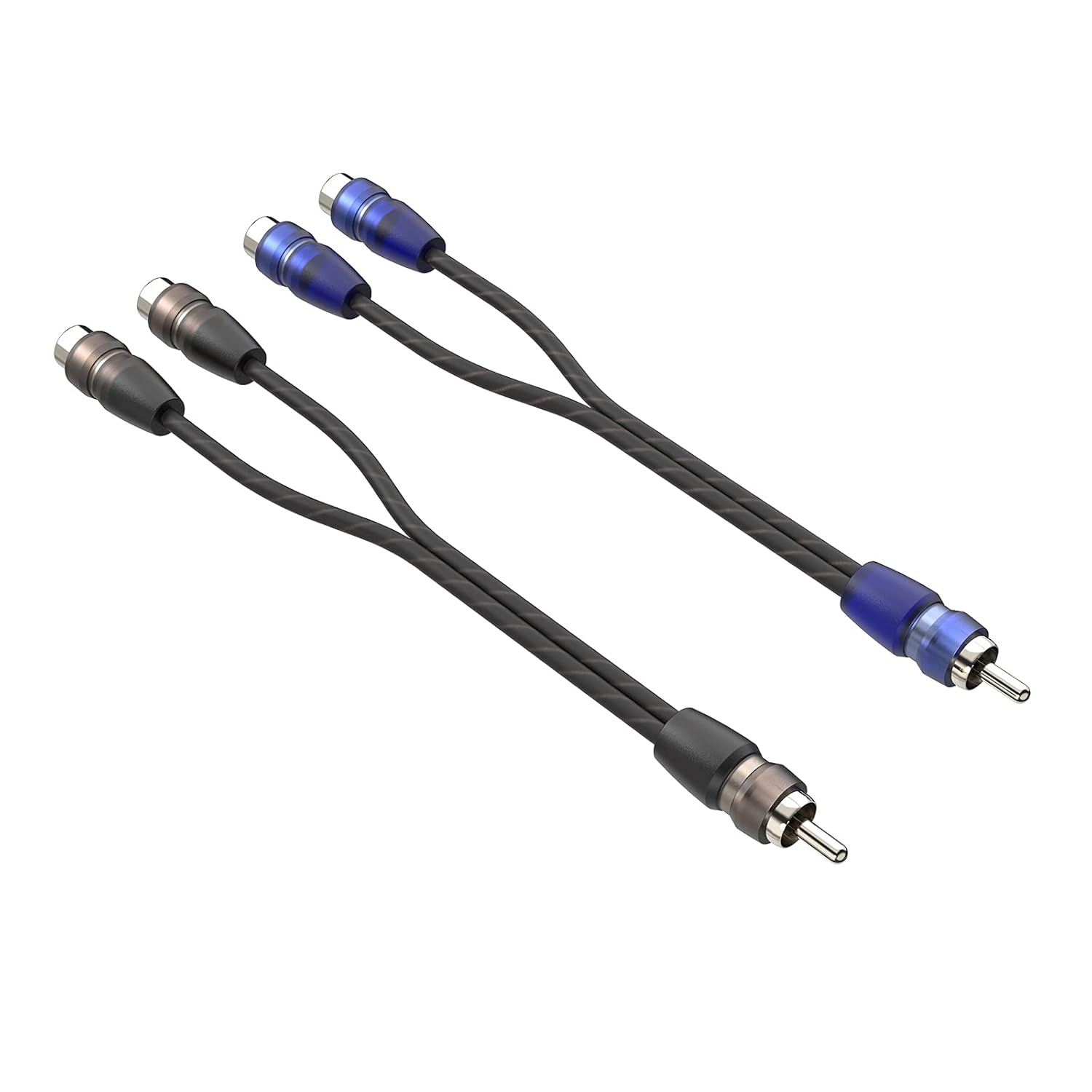 0.6ft 2 Female to 1 Male RCA Y Adapter Splitter Connector Cable (2 Pack) 0.6ft 2 Female to 1 Male RCA Y Adapter Splitter Connector Cable (2 Pack)