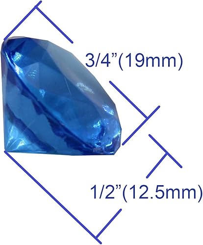 Miniatura 2 de WELMATCH Royal - Jarrón de acrílico con diamantes de 1 libra, 240 piezas de 34 pulgadas, para bodas, fiestas, eventos, banquetes, decoración de