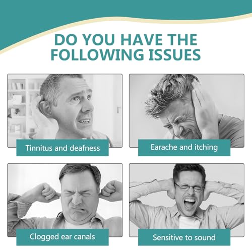 Tinnitus Relief for Ringing Ears, Effective Ear Ringing Relief Drops, Natural Herbal Tinnitus Treatment for Ear Clicking Buzzing, Improving Hearing for Men and Women